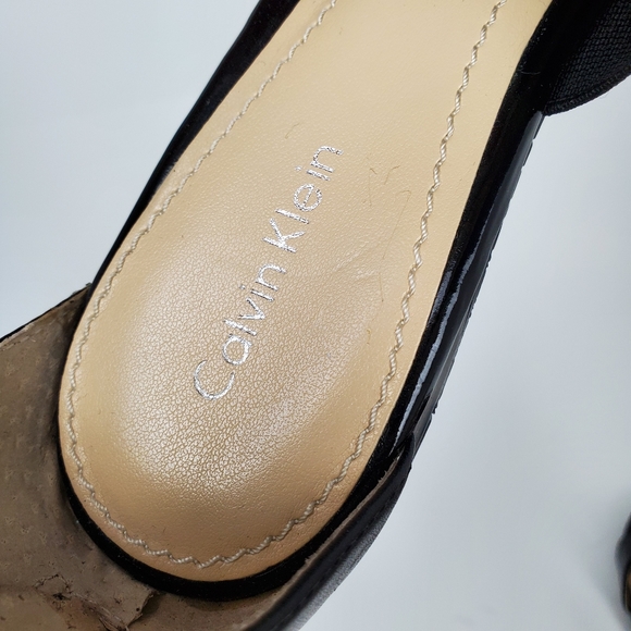 Calvin Klein Leather Black Gladiator Sandal - Picture 5 of 5